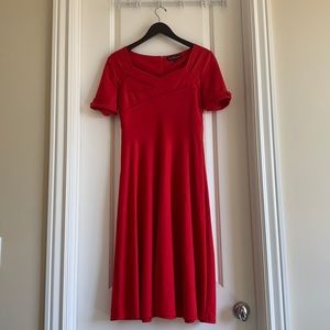 CaiDieNu Red Zip Dress